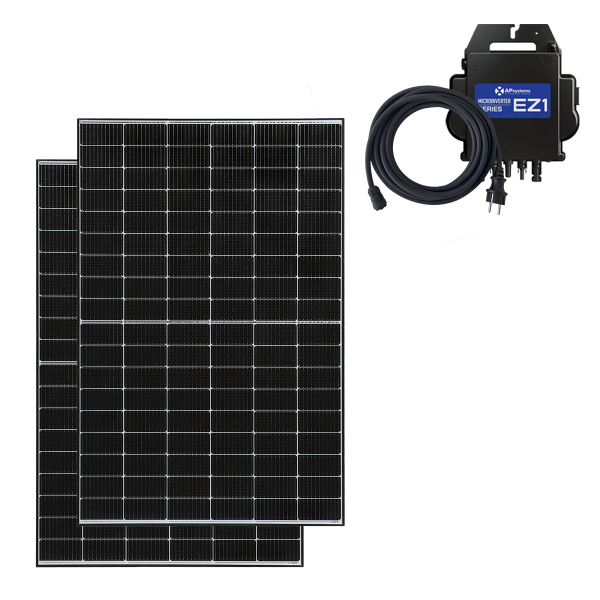 Set: Balkonanlage APsystems mit 2x JinkoSolar MM405-54HLD-MBV